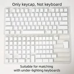 Набір кейкапів PBT White (130+), Білий