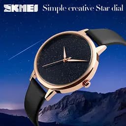Жіночий годинник Skmei 9141 Moon (Чорний) - мініатюра 4