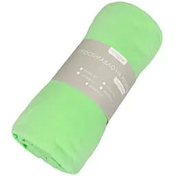 Простыня на резинке Home Line, трикотаж, 200х90 см, салатовый (159175)