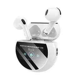 Навушники бездротові Borofone BW87 Mist true wireless BT headset with touch screen білі - мініатюра 3