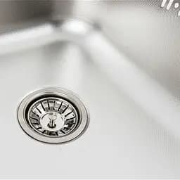 Кухонна мийка з нержавіючої сталі Platinum 5848 декор (0,8/180 мм), R, Decor - мініатюра 5