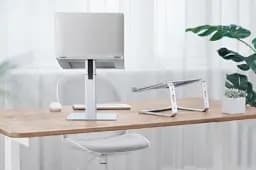 Підставка для ноутбука до 15.6" Gembird NBS-D1-02, Silver, алюмінієва, 225 - 380 мм - мініатюра 4