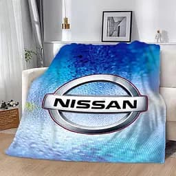 Плед плюшевий на подарунок 3D Nissan 160х200 см