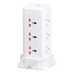 Сетевой фильтр-удлинитель Yiwu HP-5-5 TOWER B23 2,8 м 9 розеток 3USB + 1PD белый 