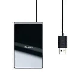 Мощный беспроводной ЗП 15 ватт BASEUS Card Ultra-thin Wireless Charger 15W Зарядка Qi
