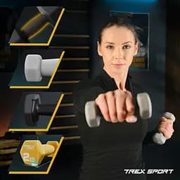 Набір фітнес гантелей TREX Sport TX-V120VS з підставкою 12кг - мініатюра 5