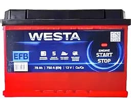 Автомобільний акумулятор WESTA 78 Ah / 750 A EFB Start-Stop R правий плюс (276x175x190) WEFB780 - мініатюра 2
