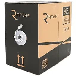 Кабель КПВ UTP 2 * 2 * 0.5 ССА cat 5E для внутр робіт 305 м, Gray