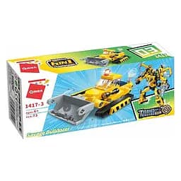 Детский Конструктор Qman 1417-1-6 стройтехника, 79 дет Savage Bulldozer