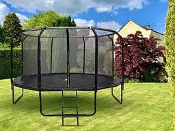 Батут садовий SkyFlyer black 14 футов зі сходами 426 см (TR0036) - мініатюра 14