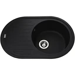 Гранітна мийка Globus Lux Ohara чорний 770х500мм-А0002