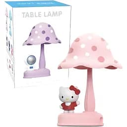 Дитяча настільна лампа Hello Kitty грибочок рожева (339E)