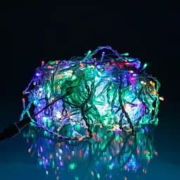 Уличная гирлянда Бахрома GarlandoPro 36 м 600 LED белая проволока Мультиколор 36MWML