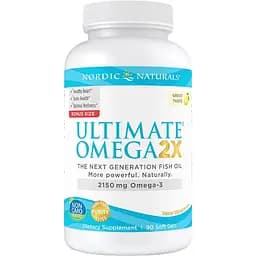 Риб'ячий жир Nordic Naturals Ultimate Omega 2х зі смаком лимона 2150 мг 90 капсул