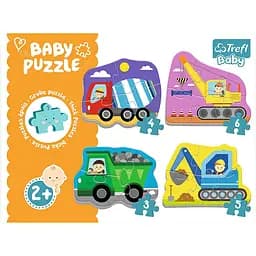 Пазли Trefl Baby Classic Будівельні транспортні засоби - мініатюра 6