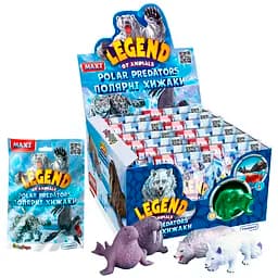 Стретч-іграшка #sbabam Legend of animals Максі Полярні хижаки в  дисплеї 12 шт. (102/CN22-CDU)