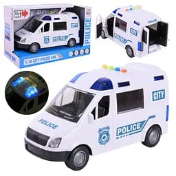 Машина Поліція на батарейках світло звук двері ZY222A