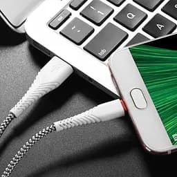 Кабель Borofone BX25 USB to MicroUSB 1 м белый