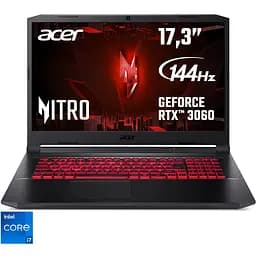 Ноутбук Ігровий Acer Nitro 5 AN517-54 з процесором Intel Core i7-11800H pana la 4.60 GHz, 17.3" Full HD, IPS, 144Hz, 32GB, 512GB SSD, NVIDIA® GeForce RTX™ 3060