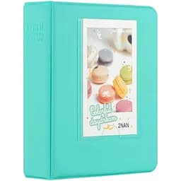 Фотоальбом для Fujifilm Instax Mini (12, 11, 40, 70, 90, 99, EVO, Link, Liplay) Polaroid 300, Z2300 на 64 фото, бірюзовий 