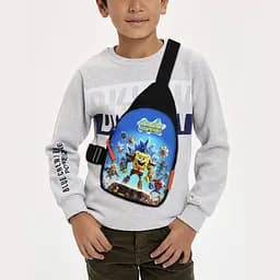 Сумка через плечо детская Губка Боб 29х17 см сумка слинг для мальчика (02061)