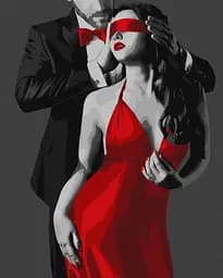 Набор для росписи по номерам Цвет страсти, Ideyka, 40x50 см, КНО8518