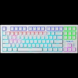 Клавіатура Aula F3032 Dark Yellow keys RGB White (6948391204680) - мініатюра 3