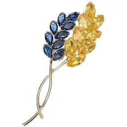 Брошь Колосья пшеницы колоски брошь-булавка символ Украины