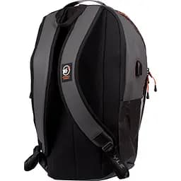 Рюкзак Yes T-114 Urban design style, сірий з чорним (555527) - мініатюра 3