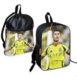Школьный рюкзак детский Криштиану Роналду + Сумка для обуви спортивной формы рюкзак-мешок мальчику (01874)