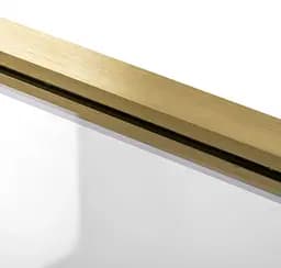 Душова стінка Rea Aero 120 brushed gold REA-K4702, прозорий, золотий - мініатюра 7