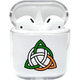 Прозорий силіконовий чохол Apple AirPods із малюнком - Triquet (KAP1201)