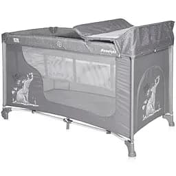 Уценка. Манеж Lorelli Moonlight, 2 л, серый (24391)