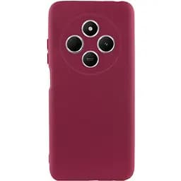 Чехол TPU GETMAN Liquid Silk Full Camera для Xiaomi Redmi 14C / Poco C75 Бордовый / Marsala