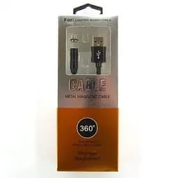 Кабель магнітний X-Cable Magnetic-360 For Lightning чорний - мініатюра 2