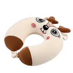Подушка для шиї Ardesto Travel Reindeer 30х30 см біла (ART3031NEP) - мініатюра 2