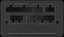 Блок живлення Corsair RM1000e ATX 3.1 1000W 80+ Gold (CP-9020297-EU) - мініатюра 5