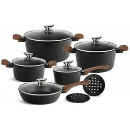 Набір каструль з кришками та сковородою Edenberg EB-5651, 12 предметів