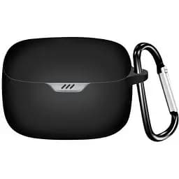 Чохол-накладка DK Silicone Candy Friendly з карабіном для JBL Tune Buds (black)