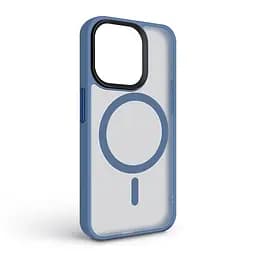 Чехол для Apple iPhone 15 Pro, Uniq MagCase, голубой, противоударный, панель-накладка с MagSafe, ударопрочный TPU+PC, с магнитом MagSafe, поддержка полноценной беспроводной зарядки, ArmorStandart (ARM75333) - мініатюра 2