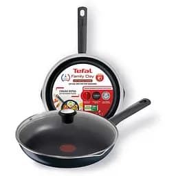 Сковорода з кришкою Tefal Family Day, 28 см (B5660653UA) - мініатюра 3