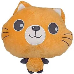 Детская мягкая игрушка Кошечка Bambi L1128(Peach) с пледом 40 см