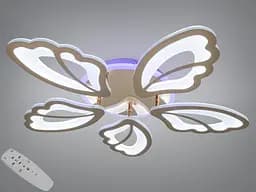 Стельова LED-люстра Diasha 8166/5G золото, 5 модулів, 80 Вт, 64 см, 10-16m2