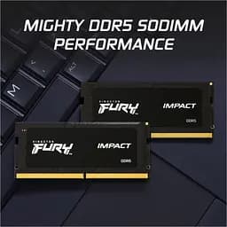 Модуль пам'яті для ноутбука SoDIMM DDR5 64GB (2x32GB) 5600 MHz FURY Impact Kingston Fury (ex.HyperX) (KF556S40IBK2-64) - мініатюра 5