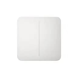 Розумний двоклавішний прохідний вимикач Ajax LightSwitch (2-gang/2-way) Jeweller (white/білий) (26-00405)