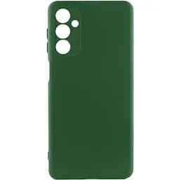 Чехол TPU Getman Liquid Silk Full Camera для Samsung Galaxy A34 5G Зеленый / Dark green
