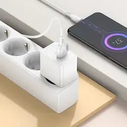 Мережевий зарядний пристрій Borofone BAS12A Erudite single port 18W/QC3.0/1USB білий - мініатюра 2
