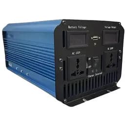 Преобразователь напряжения Power Inverter Wimpex WX-7100 UPS с зарядкой инвертор чистая синусоида LED дисплей 12 Вт 220 Вт Синий 7000 Вт