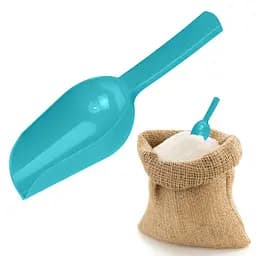 Совок пластиковий для цукру, спецій і сипких продуктів Бірюзовий 84677 - мініатюра 2