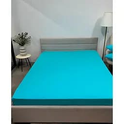 Простыня Ecotton Super Soft SB-134 фланель на резинке Sky blue 160х200 см (24430_SB-134)